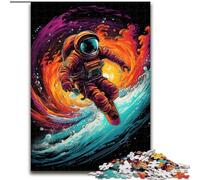 Puzzle Adulte Astronautes surfeurs 1000 pièces, Jouet éducatif Anti-Stress, idéal comme Cadeau pour Toute la Famille (50x75cm)