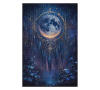 Puzzle Adulte avec Motif Dreamcatcher Moonlit Night Painting, 1000 PCS