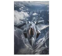 Puzzle Adulte Avion Combattante 1000 Pièces pour EnfFourmis À Partir De 12 Ans Puzzles en Bois Casse-tête 78×53cm