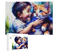 Puzzle Adulte Baby's First Cat Adventure, 300 PCS | Le montage par zones du motif - une progression régulière à la maison.