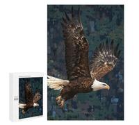 Puzzle Adulte Bald Eagle in Flight, 1000 PCS, Loisir Relaxant, comme Loisir Apaisant pour Les Passionnés, pour Les Loisirs Créatifs