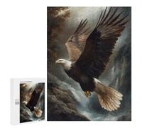 Puzzle Adulte Bald Eagle in Flight, 500 PCS, Loisir Relaxant, comme Loisir Apaisant pour Les Passionnés, pour Les W nds Festifs