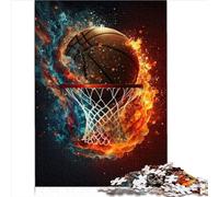 Puzzle Adulte Basket-Ball Puzzles Colorés 1000 Pièces pour Adultes Puzzle en Bois pour 12 Ans et Plus Jouets pour Adultes Puzzles Familiaux Taille Cadeau (50x75 cm)