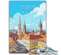 Puzzle Adulte Bavière Munich 2000 pièces, Jeu éducatif et Stimulant pour Toute la Famille, pour Anniversaire et Noël (2000 pièces, 70x100cm)