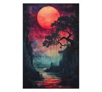 Puzzle Adulte Bloodmoon River Sunset, 1000 PCS