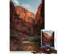 Puzzle Adulte Canyon avec rivière et Formations rocheuses 1000 pièces Stimule l'esprit, Calme et Distraction Bords Uniformes Idée Cadeau de Noël (50x75cm)