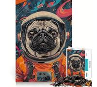 Puzzle Adulte Carlin Astronaute Espace 1000 pièces Jeu de réflexion Cadeau Découpe de Haute précision Activité relaxante en Groupe à l'intérieur (50x75cm)