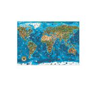 Puzzle Adulte Carte Du Monde : Les Plus Belles Merveilles - 1000 Pieces - Collection Monument Et Pays - Mappemonde - Nouveauté