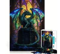 Puzzle Adulte Cathédrale des Dragons Mystiques 1000 pièces Jeu d'exercice Mental apaisant Design et Assemblage Cadeau Exceptionnel (38x26cm)
