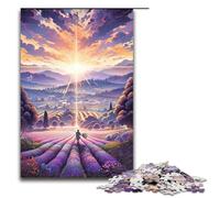 Puzzle Adulte Champs de Lavande en Provence France 1000 pièces Puzzle en Bois pour Adultes et Enfants à partir de 14 Ans Jouet éducatif 1000 pièces (75 x 50 cm)