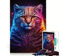 Puzzle Adulte Chat Pallas 1000 pièces Jeu de mémoire ludique Découpe de Haute précision Facile à Apprendre Plaisir en Famille (38x26cm)