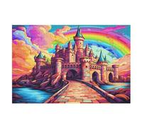 Puzzle Adulte Château Magique 1000 Pièces pour EnfFourmis À Partir De 12 Ans Puzzles en Bois Casse-tête （75×50cm）