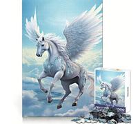 Puzzle Adulte Cheval ailé dans Le Ciel 1000 pièces Stimule l'intellect et la dextérité Paisible et divertissant Taille idéale Cadeau Parfait (50x75cm)