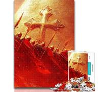 Puzzle Adulte Chevalier de l'Armée de Croisade 1000 pièces pour Adultes et Adolescents, pour Jeu éducatif, défi, Collection d'artistes, Beaux-Arts 50x75cm