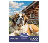Puzzle Adulte Chien de Compagnie mignonPuzzles 1000 Pièces Défi Jouet Puzzle Décoratif Dog Pattern Puzzles Cadeaux pour Hommes pour Adultes Et Enfants À Partir De 12 Ans 52x38cm/1000pcs