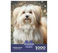 Puzzle Adulte Chien de Compagnie mignonPuzzles 1000 Pièces Défi Jouet Puzzle Décoratif Motif de Chien Puzzles Cadeaux pour Les Mères pour Adultes Enfants 52x38cm/1000pcs