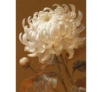 Puzzle Adulte Chrysanthèmes Blancs, DIY Jigsaw Puzzle 300 pièces Adultes 40x28cm, Divertissement Créatif, Détente & Relaxation Puzzles de Qualité Supérieure Cadeau