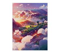 Puzzle Adulte Cloudy Mountain Serenity, Format 500 PCS
