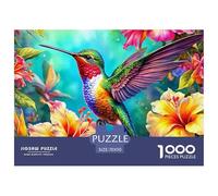 Puzzle Adulte ColibrisPuzzle 1000 Pièces Jeu Éducatif Qualité Supérieure 1000 Pièces Animal Theme Puzzles Cadeaux pour Les Mères Adultes Et Enfants À Partir De 14 Ans 70x50cm/1000pcs