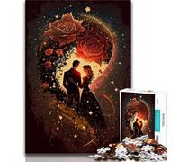 Puzzle Adulte Cosmic Rose 1000 pièces Cadeaux pour Adultes Jouets éducatifs Jeux Anti-Stress liste de souhaits avec Père Noël (50x75cm)