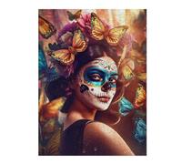 Puzzle Adulte Day of The Dead Butterfly, Format 500 PCS