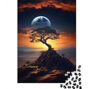 Puzzle Adulte De 1000 Pièces, Distant World Eternal Dawn, 52x38cm/1000pcs; pour des Moments Calmes sans Écran; Carton Blanc avec Une Surface Lisse