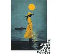 Puzzle Adulte De 1000 Pièces, Horizon of Solitude, 38x26cm/1000pcs, Pièces Blanches pour Un Tri Ordonné; À Compléter en Plusieurs Sessions