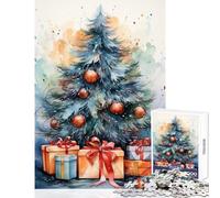 Puzzle Adulte de 1000 pièces, Jeu éducatif de Noël, pour se détendre et s'amuser Comprend Une Affiche et Une fiche de Questions-réponses Assorties Dimensions 38x52cm