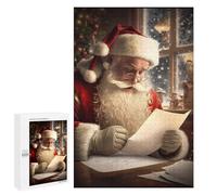 Puzzle Adulte de 1000 pièces - La liste de souhaits du Père Noël - Un Jeu interactif et Amusant pour Toute la Famille, et Une décoration ou Un pour Un ami50 x 70 cm