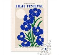 Puzzle Adulte De 1000 Pièces, Lilac Festival Parade, 38x26cm/1000pcs, Pièces Blanches pour Un Tri Ordonné; pour Une Pause Calme en Intérieur