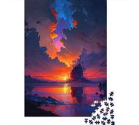 Puzzle Adulte De 1000 Pièces, Lonely Island, 70x50cm/1000pcs, Pièces Blanches Peu Poussiéreuses; Moment De Calme Pendant Le W nd