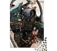 Puzzle Adulte De 1000 Pièces, Mig21 Cockpit ColdWar Jet, 52x38cm/1000pcs; Défi À Relever Seul Ou À Plusieurs; Carton Blanc pour Un Tri Organisé