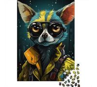 Puzzle Adulte De 1000 Pièces, Steampunk Lemur Elegance, 38x26cm/1000pcs, Projet À Partager avec des Proches; Carton Blanc avec Une Surface Lisse