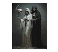 Puzzle Adulte Death and The Maiden, Santa Muerte, Format 500 PCS
