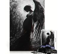 Puzzle Adulte Deuil voilé 1000 pièces Stimule la mémoire Plaisir léger Découpe de précision Cadeau Unique (38x52cm)
