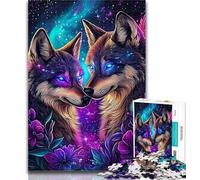 Puzzle Adulte Deux Tigres 1000 pièces, Cadeau pour Adultes, Jeu de réflexion, décoration Murale, Cadeaux Uniques pour Anniversaire et Noël, 50x75cm