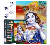 Puzzle adulte Dieu hindou 1000 blocs, Krishna Puzzles, puzzles pour adultes Dieu hindou ou jouets, convient aux amis plus âgés 50 x 70 cm