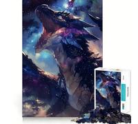 Puzzle Adulte Dragon Galaxie Hurlante 1000 pièces Casse-tête et détente mentale Motif à Assembler Cadeau de Noël (38x26cm)
