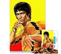 Puzzle Adulte Dragon Kung-fu Jaune 1000 pièces,Jeu d'entraînement cognitif,Assemblage précis sans espaces,activité de détente mentale apaisante (38x52cm)