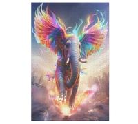 Puzzle Adulte Éléphant 1000 Pièces pour EnfFourmis À Partir De 12 Ans Puzzles en Bois Casse-tête 78×53cm