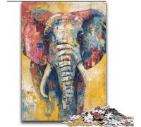 Puzzle Adulte éléphant Style Basquiat 2000 pièces, Jeu Familial Anti-Stress, défi Difficile, Superbes Cadeaux et Jouets (70x100cm)