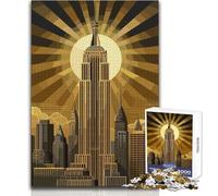 Puzzle Adulte Empire State Building - 1000 pièces - Jeu éducatif et Stimulant - Idée Cadeau Originale - Dimensions:50x75cm