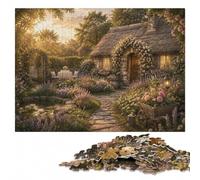 Puzzle Adulte en Bois, Cottage Garden Path, 1000 pièces | Cadeau sans écran pour Noël avec activité pour une soirée calme seul ou à plusieurs.