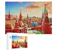Puzzle Adulte en Bois Red Square Moscow Panorama, Format 300 PCS