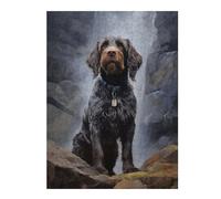 Puzzle Adulte en Bois Wirehaired Pointing Griffo, Format 500 PCS
