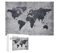 Puzzle Adulte en Bois World Map 80, 300 PCS