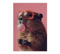 Puzzle Adulte en Plusieurs Pièces Beaver Bubblegum Puzzle Familial : Un Défi Difficile, Un pour Les Amis Et La Famille 38x26cm/1000pcs