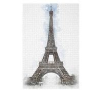 Puzzle Adulte en Plusieurs Pièces Eiffel Tower Puzzle Familial : Un Défi Difficile, Un pour Les Amis Et La Famille 75x50cm/1000pcs