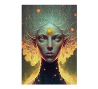 Puzzle Adulte en Plusieurs Pièces Enchanted Mystic Portrait -2 Puzzle Familial : Un Défi Difficile, Un pour Les Amis Et La Famille 38x26cm/1000pcs