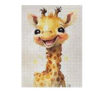 Puzzle Adulte en Plusieurs Pièces Giraffe Watercolors Puzzle Familial : Un Défi Difficile, Un pour Les Amis Et La Famille 52x38cm/1000pcs